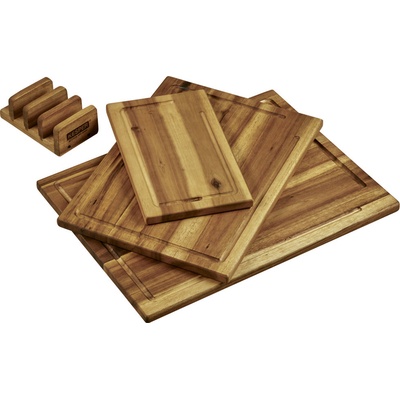 KESPER Prkénka Na Krájení Včetně Stojanu 3 Ks Akáciové Dřevo 28130 – Zboží Dáma