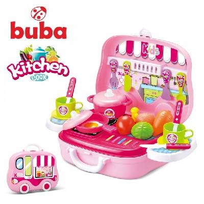 Малка детска кухня Buba Kitchen Cook, 008-915, Розова (008-915)