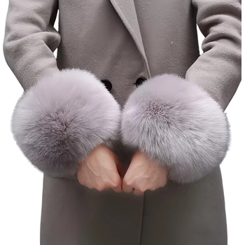 HARAHU Кожени маншети - Сив kp37099 (37099)