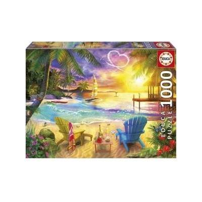Educa Пъзел Educa Love Beach 1000 Части