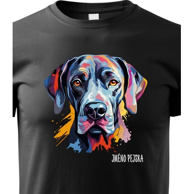 Dětské tričko Německá doga Barva Černá Canvas Dětské tričko 2453