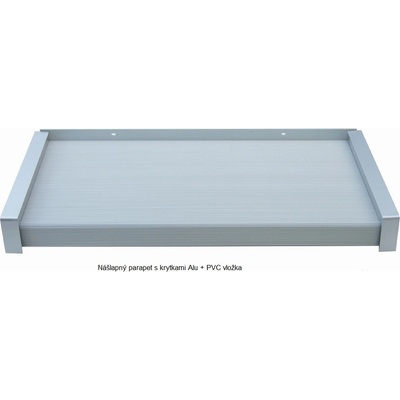 Aluris Balkónový parapet nášlapný pochozí protiskluzový 180 mm – Hledejceny.cz