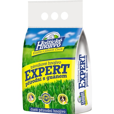 Hnojivo HOŠTICKÉ EXPERT přírodní na trávník s guánem 2,5kg