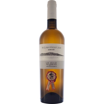 Vinařství Vajbar Ryzlink rýnský Terroir Pálava 2018 pozdní sběr suché 12,5% 0,75 l (holá láhev)