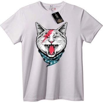 NOONEBRAND Тениска Свирепа Котка Червен Гръм - 2XL, Black