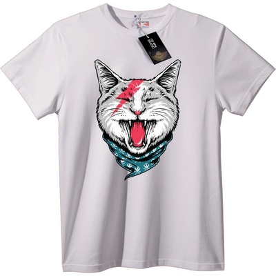 NOONEBRAND Тениска Свирепа Котка Червен Гръм - 2XL, Black