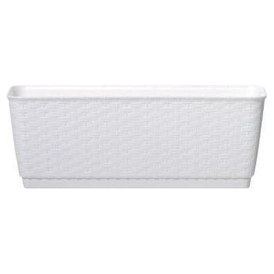 PROSPERPLAST Truhlík s miskou RATOLLA P 29.3 x 12 x 12.6 cm biely