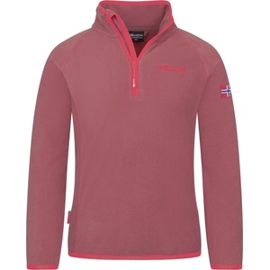 TROLLKIDS Детски поларен пуловер Trollkids Kid's Nordland Half Zip Fleece jumper - Frozen Berry - размер 92 (EU) (704-1727-3211)