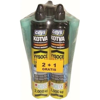 CEYS kotva montážní chemická 300ml VINYLESTER 2+1 GRATIS