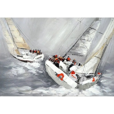 КАРТИНА С МАСЛЕНИ БОИ 50Х70 СМ. МОРЕ