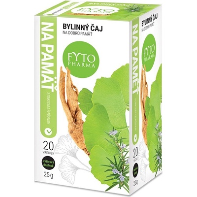 Fytopharma Bylinný čaj na paměť s Ginkgem a Ženšenem 20 x 1,5 g