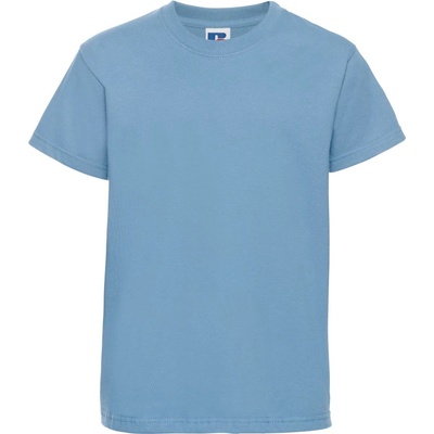 Russell Athletic 180B / Детска тениска с къс ръкав, 100% памук - небесно синя 128 (10180B464a5)