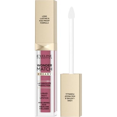 Eveline Cosmetics Matný tekutý rúž Wonder Match 03 Mauve 6,8 ml