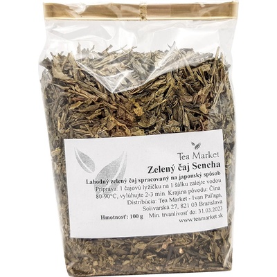 TEA MARKET Sencha zelený čaj sypaný 100 g