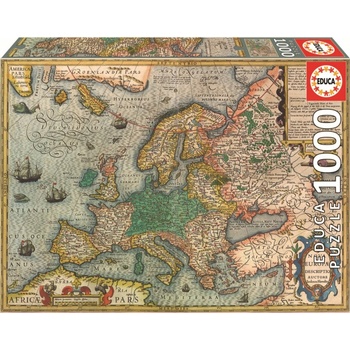 EDUCA Mapa Evropy 1000 dílků