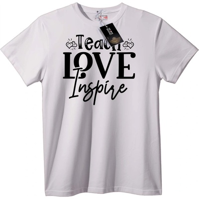 NOONEBRAND Тениска Обучавай Обичай Вдъхновявай - 2XL, Black