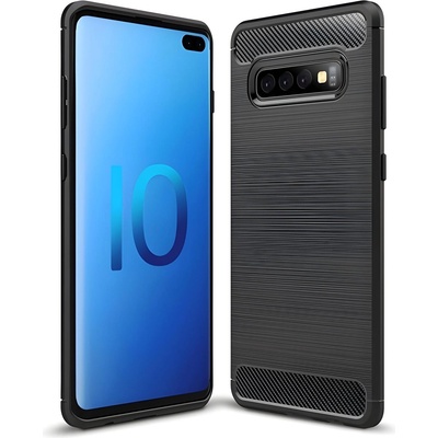 Izmael Carbon Shield TPU калъф за Samsung Galaxy S10 Plus - Черен KP29531 (29531)