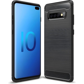Izmael Carbon Shield TPU калъф за Samsung Galaxy S10 Plus - Черен KP29531 (29531)