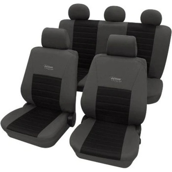 Тапицерии за седалки Petex "Active Sports" - Черно-сив цвят