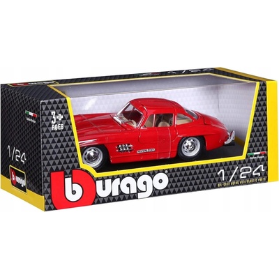 BBurago Mercedes Benz 300SL červená 1:24