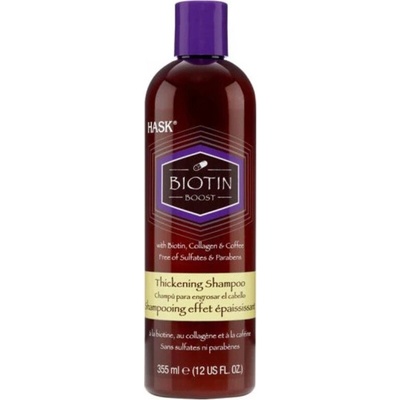 HASK Biotin Boost posilující šampon pro objem vlasů s kolagenem a kávou 355 ml
