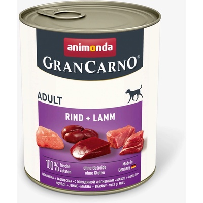 Animonda Gran Carno Adult hovädzie & jahňacie 6 x 800 g