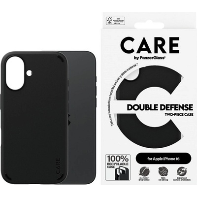 Panzer Калъф CARE - Feature, iPhone 16, черен (5715685003950)