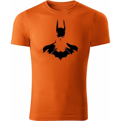 Tričko Batman pánske tričko oranžové čierne
