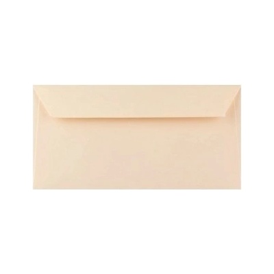 Obálka farebná DL 120g,110x220mm s pásikom,krémová (bal=5ks)