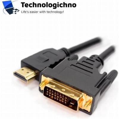 Кабел Vcom HDMI - DVI M/M 24+1 Black 1.5m (CG481G-1.5)