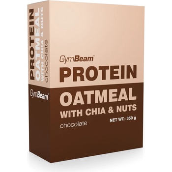 GymBeam Протеинова овесена каша с чиа и ядки 350 g шоколад