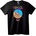 NOONEBRAND Тениска Космически Рай и Луна - 2XL, Black