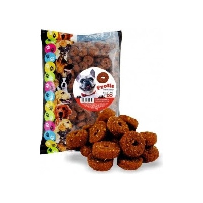 FINE DOG Frolls soft & MĚKKÁ Hovězí kolečka 400 g