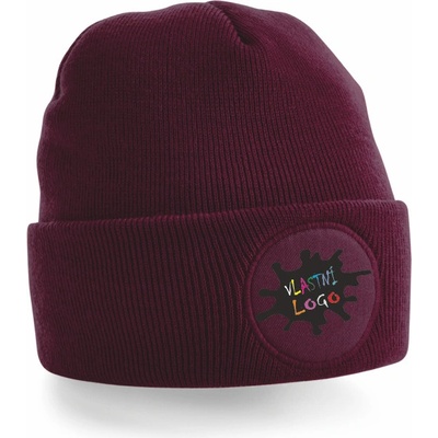 Beechfield zimní čepice s vlastním potiskem fuchsiová