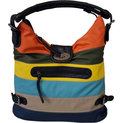 Голяма цветна дамска чанта - Emian