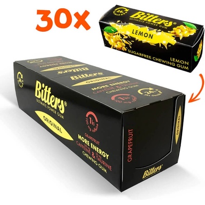 Bitters energetické žvýkačky 3 ks Citron