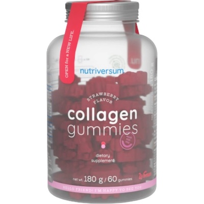 Nutriversum Collagen Gummies for Women [60 желирани бонбони] Ягода
