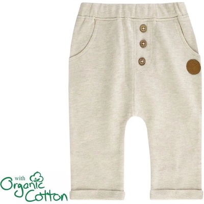 Chlapecké tepláky s knoflíčky Jacky béžová