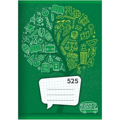 ŠKOLÁČEK Sešit školní 525 A5 čtvereček – Zboží Dáma