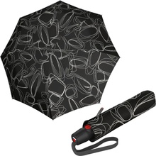 Knirps KNIRPS T.200 Medium Duomatic Pure elegantný plne automatický dáždnik black