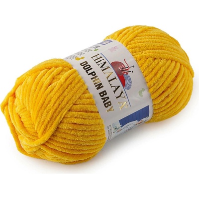 Stoklasa Pletací žinylková příze Dolphin Baby 100 g Balení: 1 ks, Varianta: 36 (80368) žlutá žloutková 36 (80368) žlutá žloutková