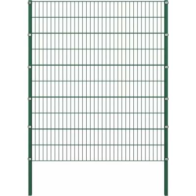 vidaXL Plotový Panel Se Sloupky Železný 522 X Zelený - 176.5 cm / 200 cm - 11461.144936