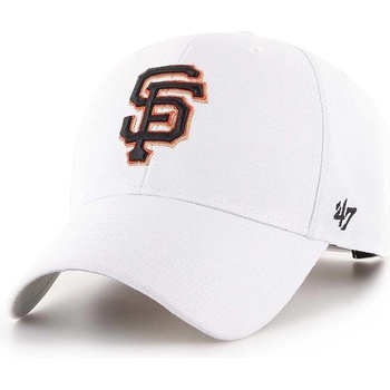 47 brand Шапка с козирка 47 brand MLB San Francisco Giants в бяло с апликация B-MVP22WBV-WH (B.MVP22WBV.WH)