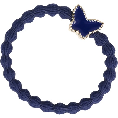 By Eloise London Enamel Gold Butterfly Ластик за коса за жени цвят Navy