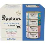 Applaws Мултипак - Консерви в бульон за котки „Fish selection 12x70 г КОНСЕРВА