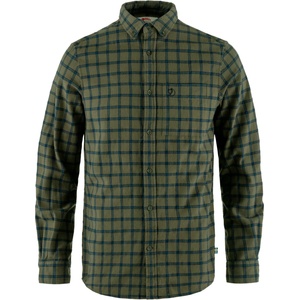 Fjällräven Мъжка риза с копчета Fjällräven Övik Flannel Shirt - Laurel Green / Indigo Blue - размер XL (033-1194-0814)