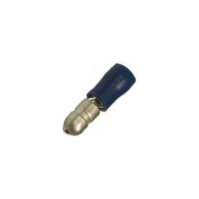 konektor kulatý 5mm drát 1,5-2,5mm kolík izolovaný modrý