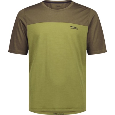 Mons Royale Мъжка фланелка с къс ръкав за колоездене Mons Royale Diversion Merino Bike Jersey S/S Cycling jersey - Fern / Olive - размер XXL (056-3548-0415)