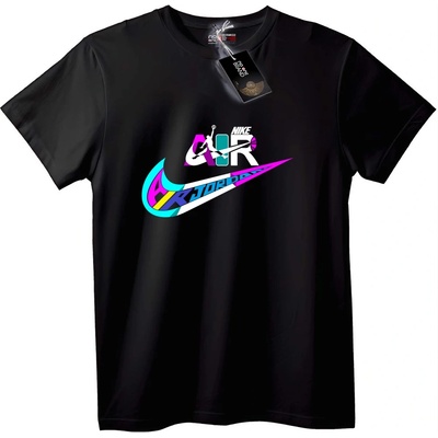 NOONEBRAND Тениска Nike Air Jordan цветно лого - 7XL, White