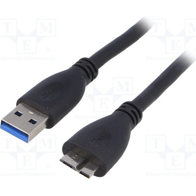 Akyga AK-USB-26 USB 3.0, USB A vidlice, USB B micro vidlice; niklovaný